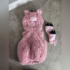 Going Wild Chenille Soft Squiggly Pig Piglet Costume Toddler Baby Bubble 12 mo